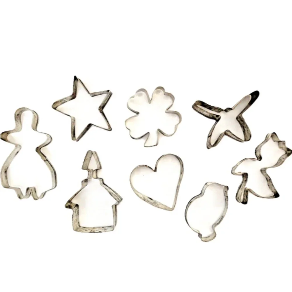 Antique Vintage Collectible Specialty Cookie Cutter Mixed Set